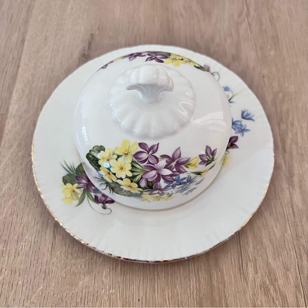Paragon Flower Festival Butter‎ Dish Tray - Hawaii Flowers England - Retired